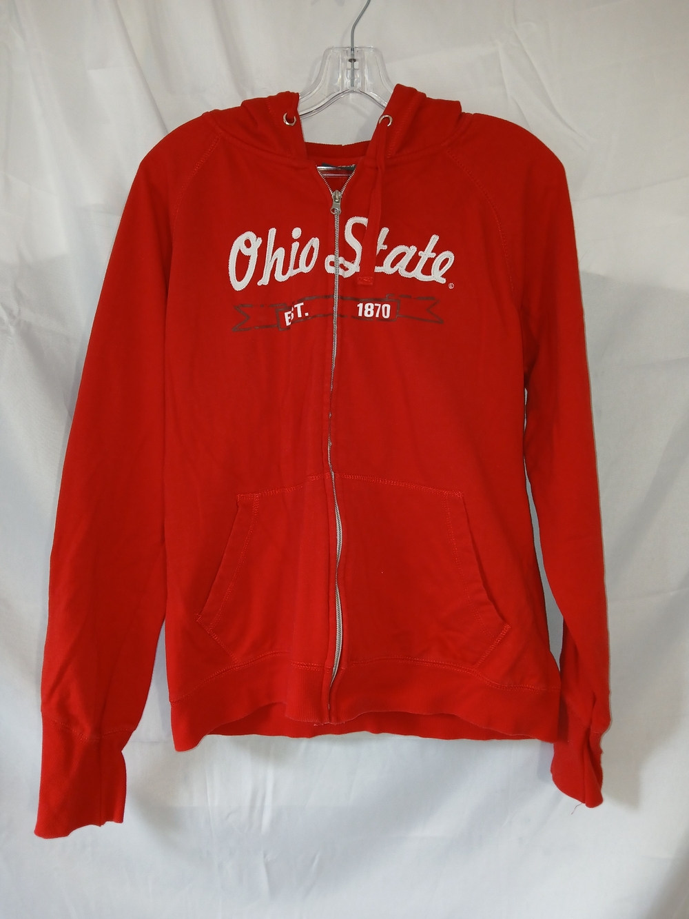 Pro Edge Red Full-Zip Hoodie